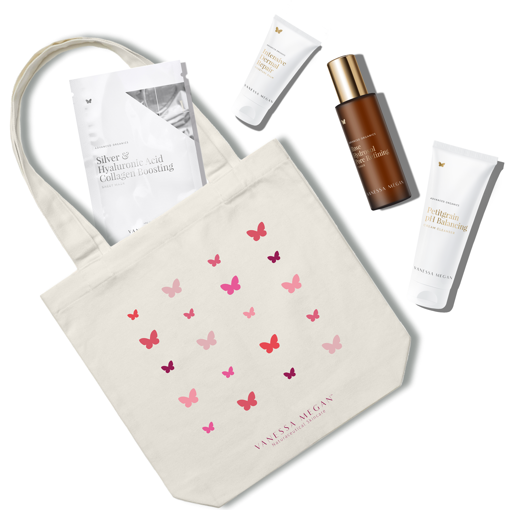 Breast Cancer Tote Bag & Beauty Bundle